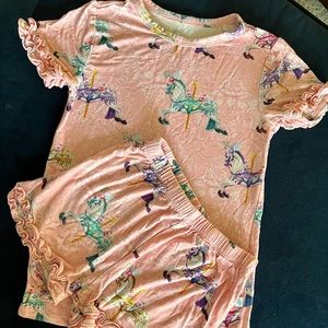 Posh Peanut Carousel Ruffle Pajamas